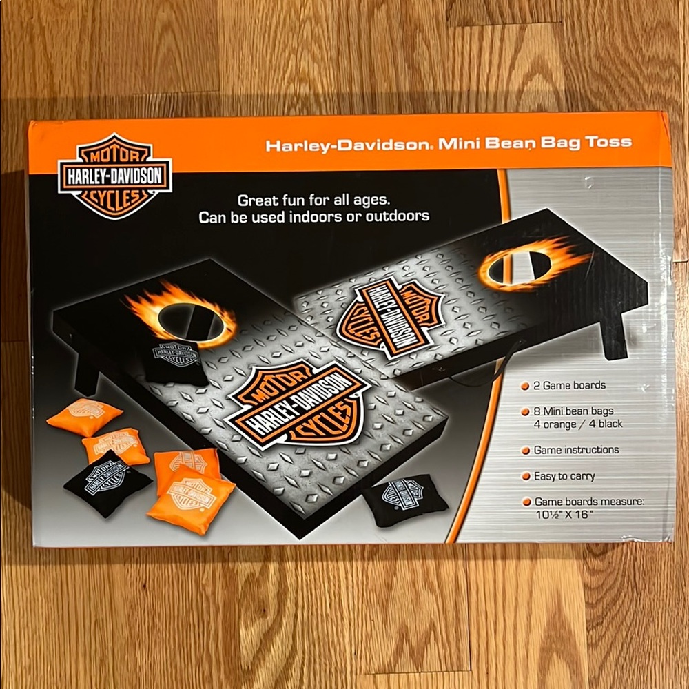 Harley-Davidson Black and Orange Bean Bag Toss